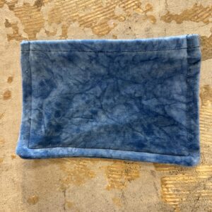Hand Dyed Velvet Zippered Pouch - Large