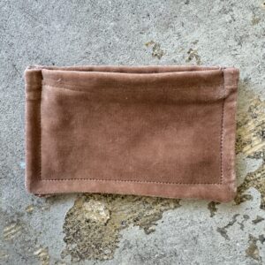 Hand Dyed Cotton Velvet Coin Purse - Small