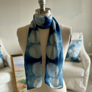 Luna - Indigo Silk Chiffon