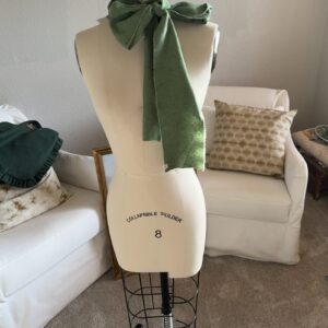 Fern - Silk Noil Skinny Scarf