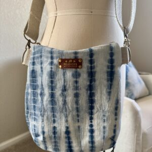 Shibori Line Dot Cross Body Purse Medium
