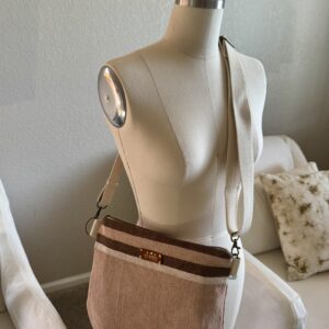 Modern Stripe Pink Purse - Large